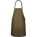 F8 Designer Mocha 2 Pocket Apron W/ Slider Neck Adjustment